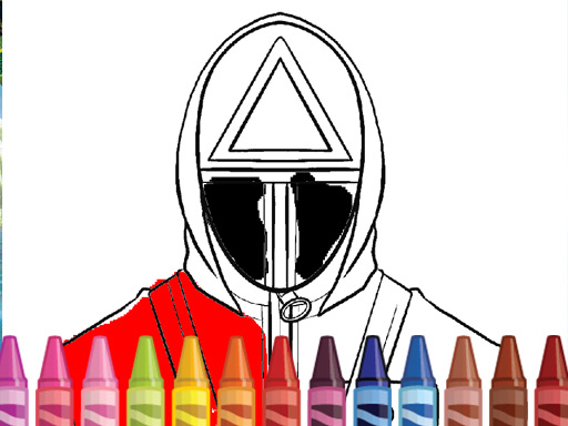 Squid Game Coloring Round img